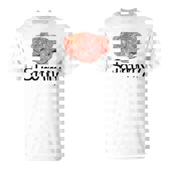 Slommy Salami Meme Gen Z Misspelled Weird Joke Silly T-Shirt | Mazezy