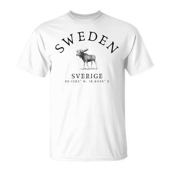 Sweden Sverige Scandinavia Midsommar Swedish T-Shirt - Geschenkecke