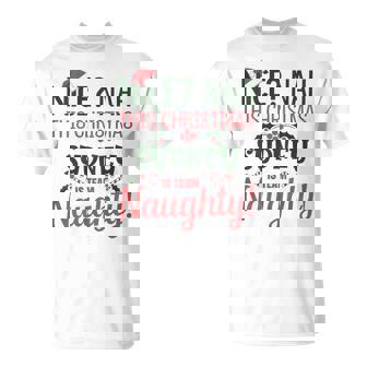 SYDNEY Personalized Christmas Naughty Nice SYDNEY Name Tank Top T-Shirt - Monsterry