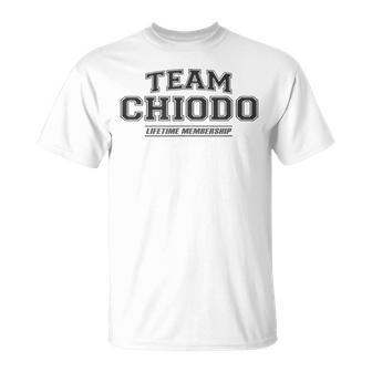 Team Chiodo Stolzer Familienname Nachname Geschenk T-Shirt - Geschenkecke