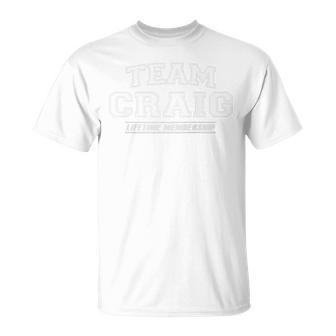 Team Craig Stolzer Familienname Nachname Geschenk Raglan T-Shirt - Geschenkecke