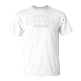 Team Davenport Stolzer Familienname Nachname Geschenk Raglan T-Shirt - Geschenkecke
