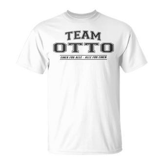 Team Otto Stolze Familie Nachname Geschenk T-Shirt - Geschenkecke