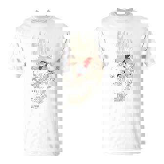 Tête De Mort Style Punk Rock Avec Mohawk Punk Pas Mort Manche Longue T-Shirt - Cadeauxyz