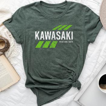 Sweat à Capuche Vintage Kawasaki Green City - Unisexe, Coupe Classique, 241 G, Motif Rétro - 8