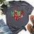 Christmas Mama Coquette Bow Mama Claus Christmas Tree Cake Bella Canvas T-shirt Heather Deep Teal
