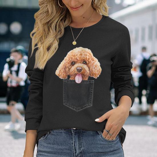 Ulla Popken Maglietta a Maniche Lunghe da Donna, Taglie Forti, Taglie