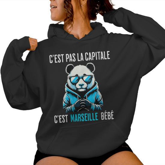 Sweat Enfant C'est pas la capitale c'est Marseille bébé | Idée cadeau original