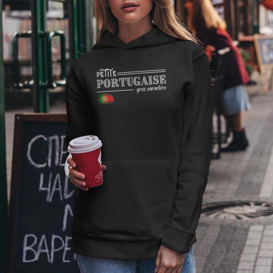 Sweat à Capuche Portugal Humour - "Je N'ai Pas Choisi D'être Portugais, J'ai Juste Eu De La Chance" - Cadeau Original