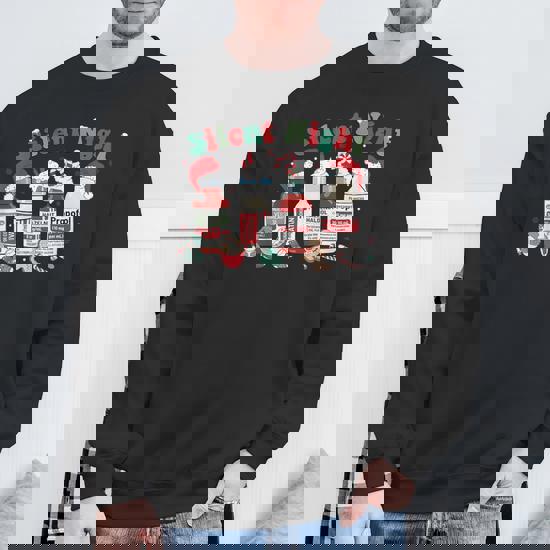 Retro Propofol Silent Night Icu Nurses Merry Christmas Sweatshirt