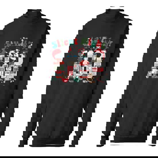 Retro Propofol Silent Night Icu Nurses Merry Christmas Sweatshirt