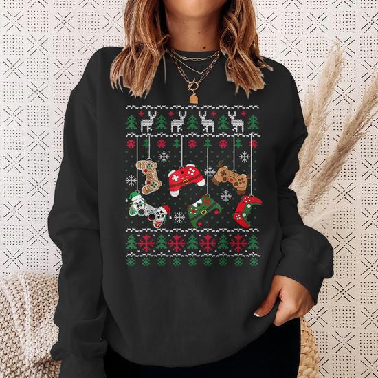 Ugly Christmas Sweater Für Jungen – Lässiges Weihnachts-Sweatshirt Mit Druck, Langarm, Aus Weichem Polyester