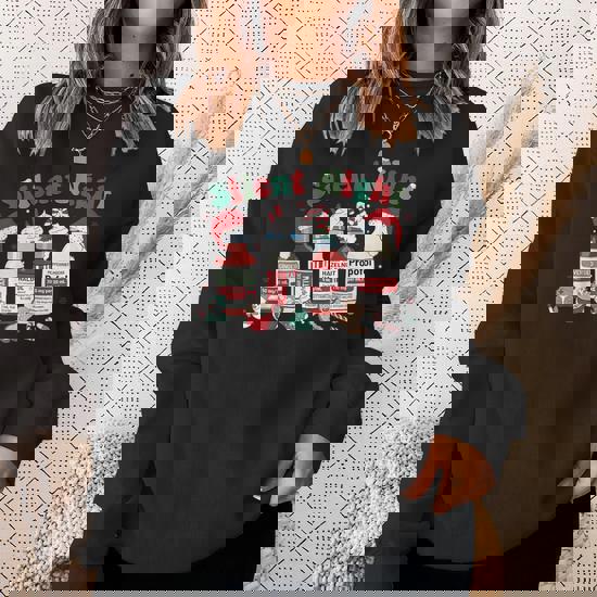 Retro Propofol Silent Night Icu Nurses Merry Christmas Sweatshirt