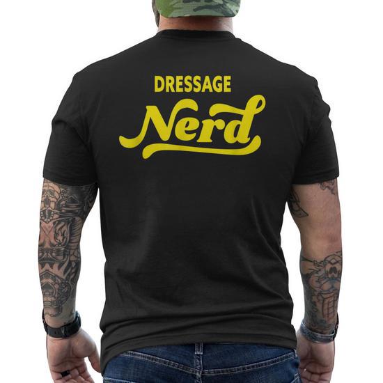 Nerd Da Dressage T shirt da uomo con stampa posteriore Novitaregali