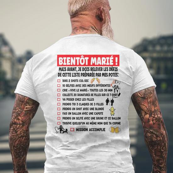 Débardeur Homme Bientôt Marié Liste – EVG Enterrement Vie Garçon Drôle & Fun, 100% Coton