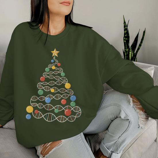Pull De Noël Moche Science Laboratory - Motif Microbiologie ADN, Pour Scientifiques Et Geeks | Cadeau Humour