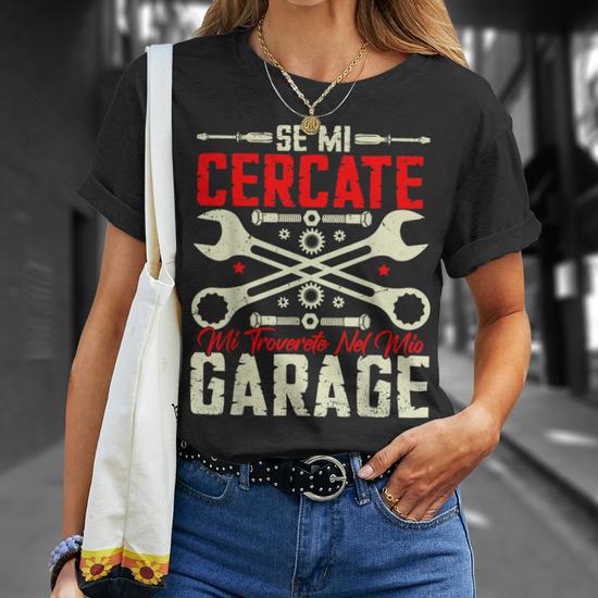 T-shirt Uomo Gildan Meccanico Divertente - Camion Scania V8 Officina - Foto 4
