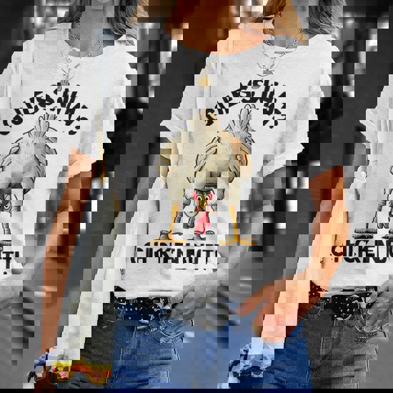 Guess What Chicken Butt Chicken Lover Chicken Meme T-Shirt