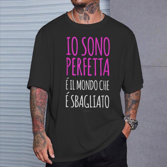 Donna Non Sono Grassa. T-Shirt Divertenti Palestra Fitness Scritte Maglietta con Collo a V