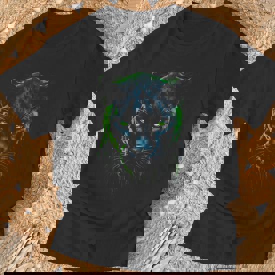 Panther With Beautiful Green Eyes Black Panthers T-Shirt
