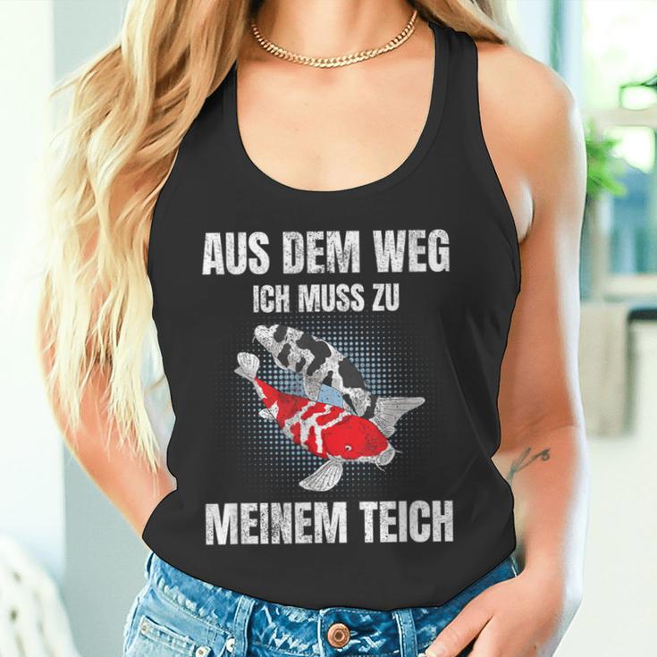 Aus Dem Weg Ich Muss Zu Meiner Pond Koi Carp Garden Pond Tank Top