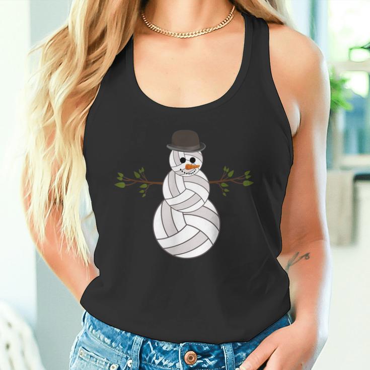 Christmas Volleyball Snowman Volleyball Christmas Tank Top