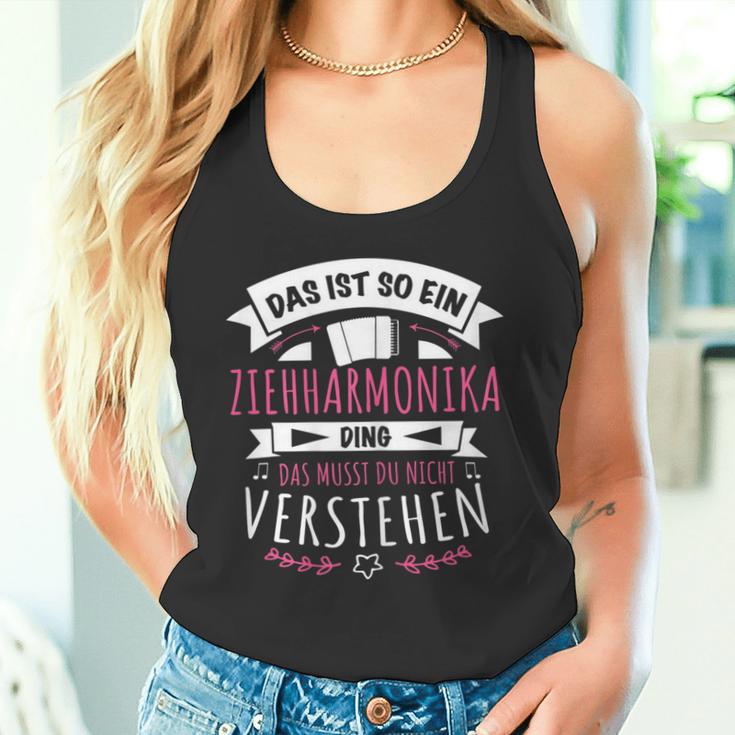 Damen Akkordeon Musiker Das Ist So Ein Ziehharmonika Ding Tank Top