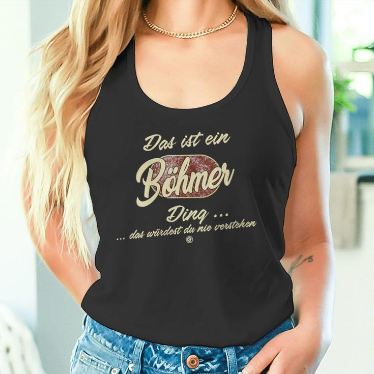 Damen Das Ist Ein Böhmer Ding Lustiges Familie Böhmer Mit-Ausschnitt Tank Top