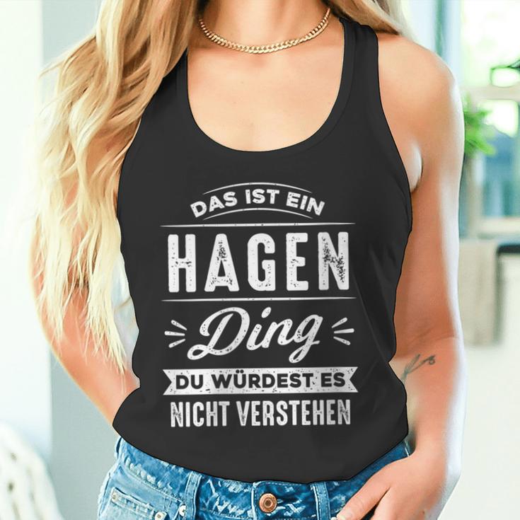 Damen Das Ist Ein Hagen Ding Du Würdest Es Nichterstehenorname Mit-Ausschnitt Tank Top