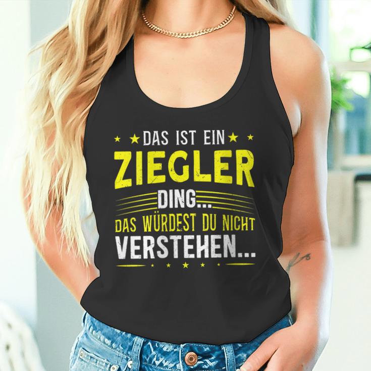 Damen Das Ist Ein Ziegler Ding Saying For Familie Ziegler With-Neck S Tank Top