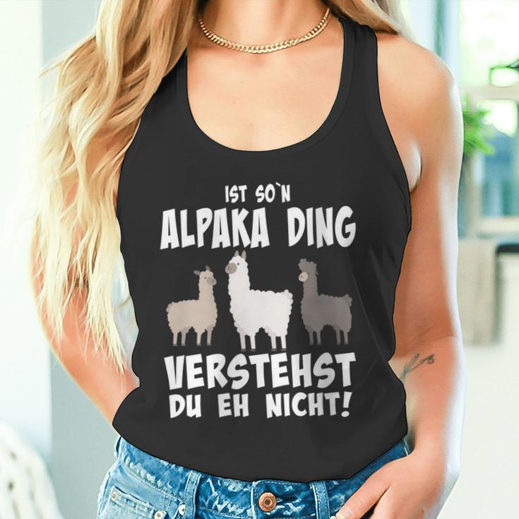 Damen Ist So N Alpaka Ding Alpaka Und Lamas Mit-Ausschnitt Tank Top