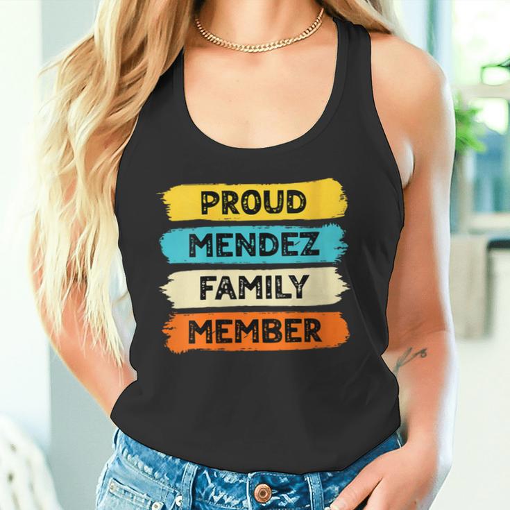 Damen Mendez Retro Mendez Nachname Mendez Mit-Ausschnitt Tank Top