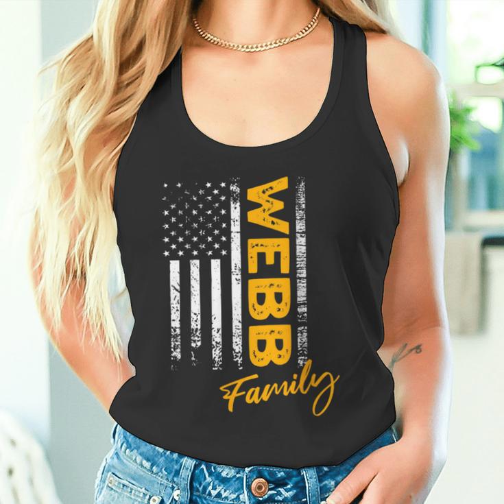 Damen Usa Webb Familienname Webb Nachname Webb Mit-Ausschnitt Tank Top