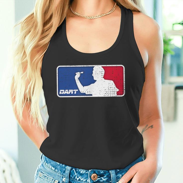 Dartintage Dart Player Darts Retro Dart Tank Top