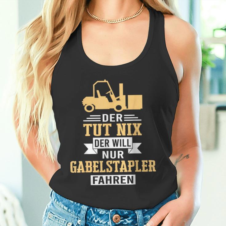 Der Will Nur Forklift Driving Forklift Driver Forklift Tank Top