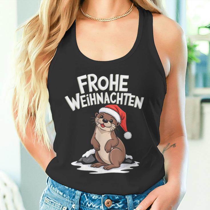 Frohe Weihnachten Otter Frohe Weihnachten Tank Top