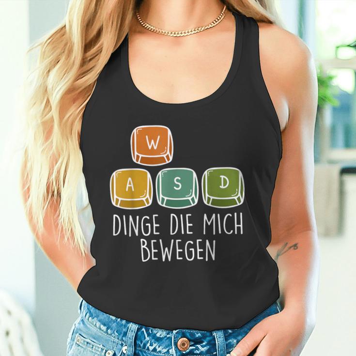 Gamer Dinge Die Mich Bewegen Game Consoleideo Game Tank Top