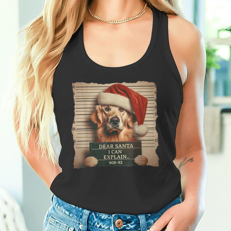 Golden Retriever Dog Christmas Tank Top