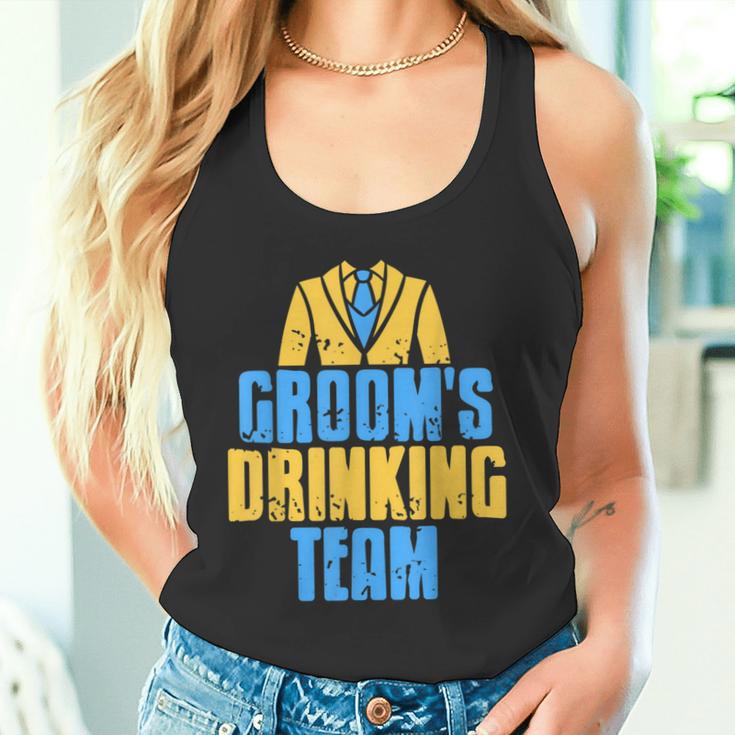 Groom's Drinking Team Retro Stag Night Tank Top