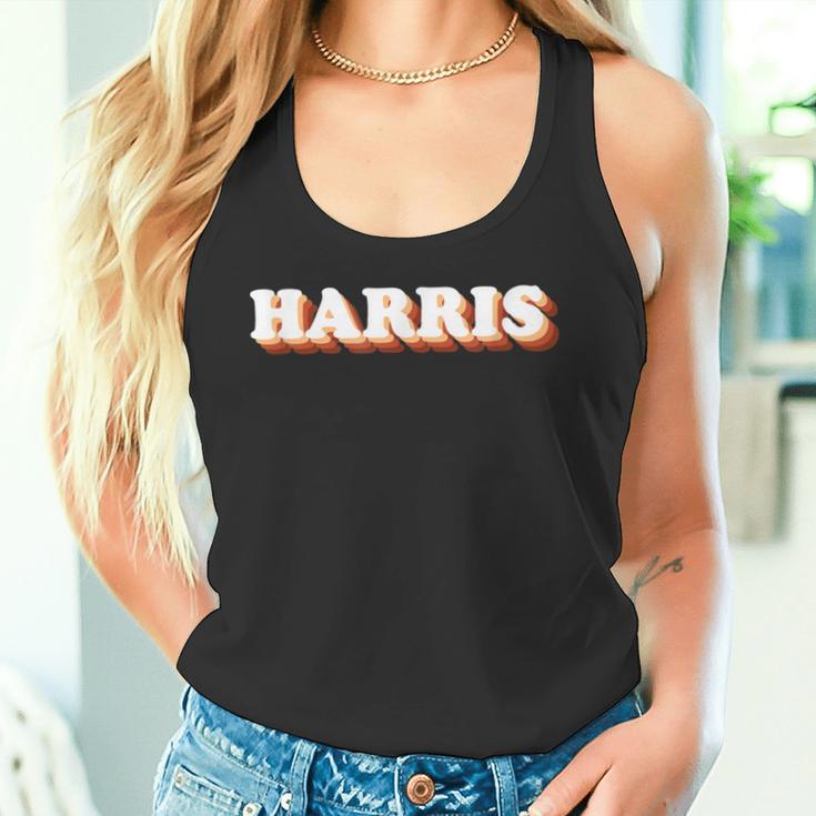 Harris Familienname Outfit Personalisiert Nachname Urlaub Tank Top