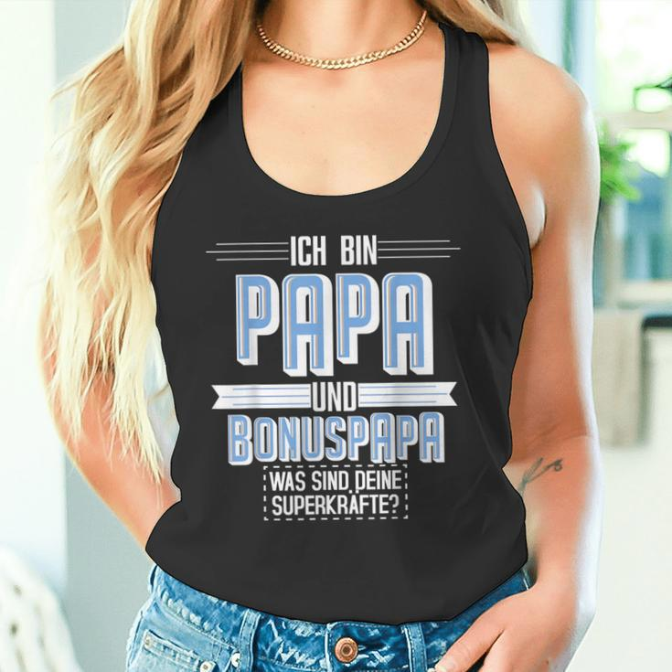 Ich Bin Papa Und Bonuspapa Was Sind Dein Superkraft I'm Tank Top