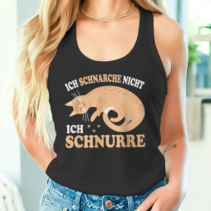 Ich Schnarche Nicht Ich Schnurre Katzen Official Sleep Tank Top