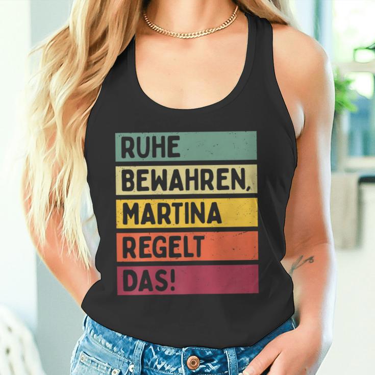 Keeben Martina Regelt Das Saying In Retro Colours Tank Top