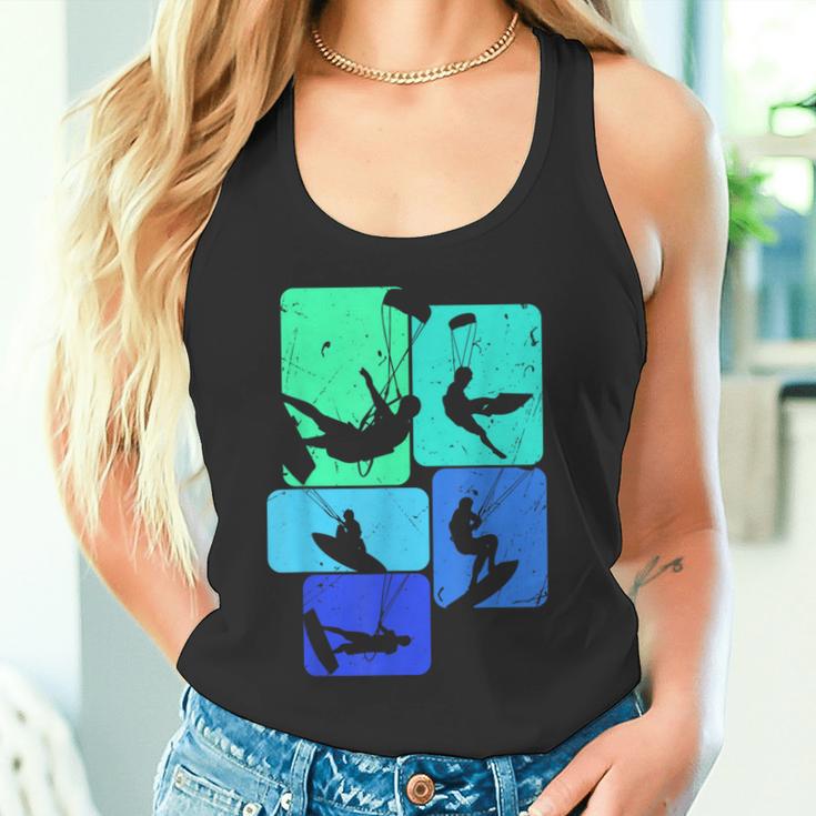 Kitesurfing For Kitesurfers Retro Kitesurf Tank Top