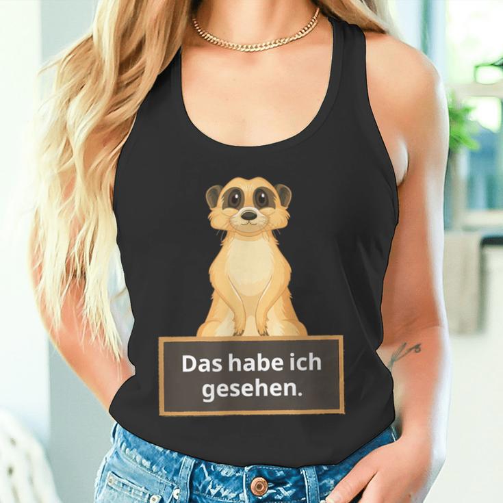 Lehrer Das Habe Ich Gesehen Erdmännchen Saying Tank Top