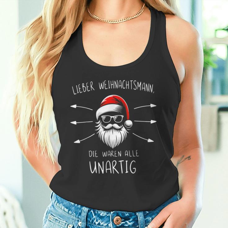 Lustiges Weihnachtsmann Waren Alle Unartig Christmas Tank Top