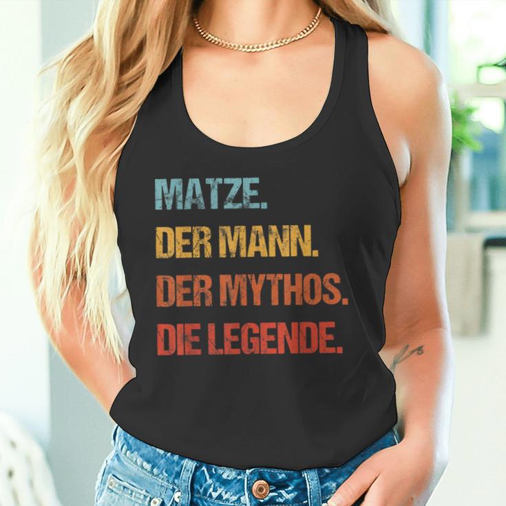 Matze Der Mann Der Mythos Die Legend First Name Tank Top