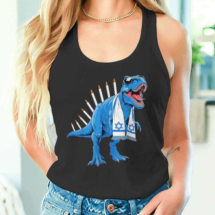 Menorasaurus Rex Menorahsaurus Hannukah Dinosaur Tank Top