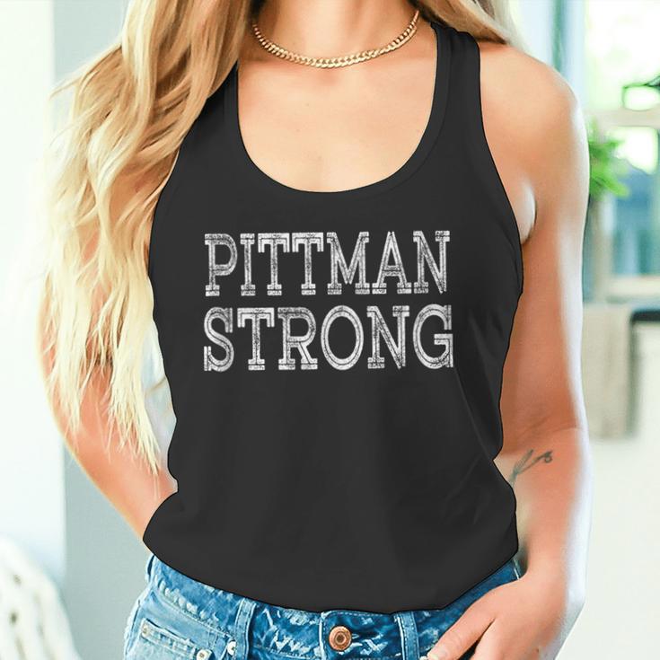 Pittman Strong Squad Family Reunion Last Name Team Custom Tank Top