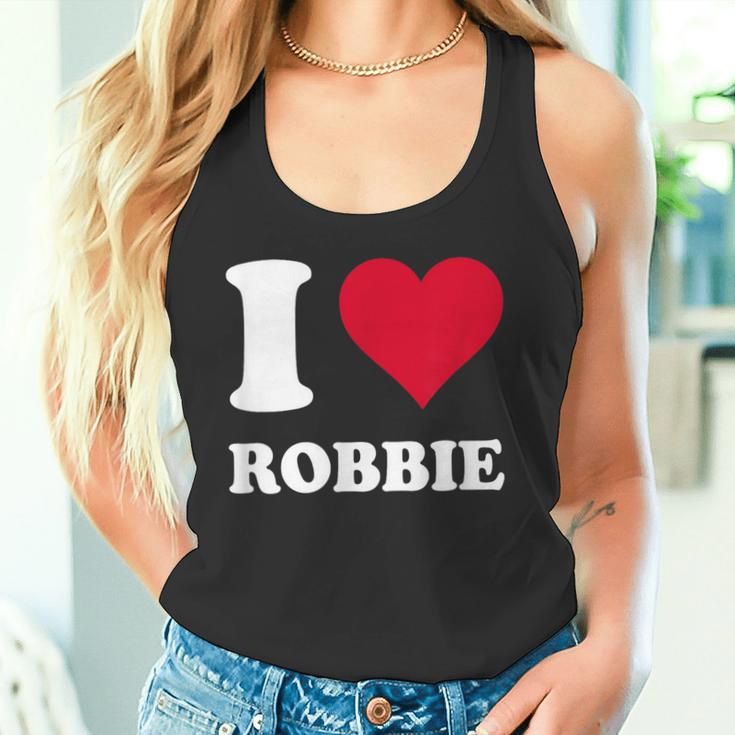 Red Heart I Love Robbie Tank Top